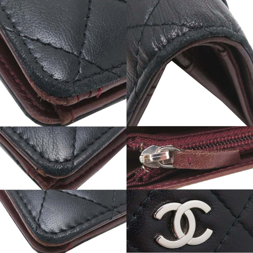 CHANEL Authentic Black Lambskin Leather Wallet - Picture 10 of 10